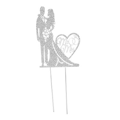 Toyvian Mr Mrs Wedding Cake Topper Decoration Elegant Bridal Shower Dessert Toppers for Engagement and Anniversary Celebrations Safe and Stunning Wedding Cake Accessory