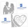 Toyvian Mr Mrs Wedding Cake Topper Decoration Elegant Bridal Shower Dessert Toppers for Engagement and Anniversary Celebrations Safe and Stunning Wedding Cake Accessory view 4