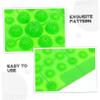 SEWOART Reflexology Foot Massage Pad Green Acupressure Pebble Mat Foot Massage Plate for Plantar Stimulation and Blood Circulation Improvement at Home and Office view 3