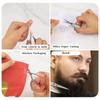 2Pcs Professional Grooming Scissors - Nose & Facial Hair Removal, Eyebrow Trimming view 3