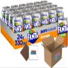 Fanta Selection 330ml-500ml Cans Bottles 5 Assorted Flavours Natural Fruit Flavor Convenient Bulk For Family Perfect For Parties Boxed Treatz (24x330ml, Fanta Zero Orange Cans) view 1