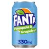 Fanta Selection Fanta Pineapple & Grapefruit Cans 24x330ml Convenient Bulk Pack For School, Business Or Parties Boxed Treatz view 2