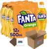 Fanta Selection 12x500ml Fanta Orange Bottles Convenient Bulk For School, Business Or Parties Boxed Treatz view 1