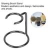 BROLEO Brush Holder, Shaving Brush Stand, Durable and Anti-Rust Shaving Brush Holder, Shaving Supplies for Salon Home Travel Use Men's Shaving Accessories view 3