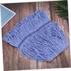 minkissy Practical Cotton Mop Cloths Replacement Refill Head Water Absorbent Blue view 3
