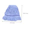 minkissy Practical Cotton Mop Cloths Replacement Refill Head Water Absorbent Blue view 4