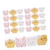 ibasenice 24pcs Easter Bunny Cupcake Wrappers Animal Cake Decorations Farm Animals Party Decor view 2