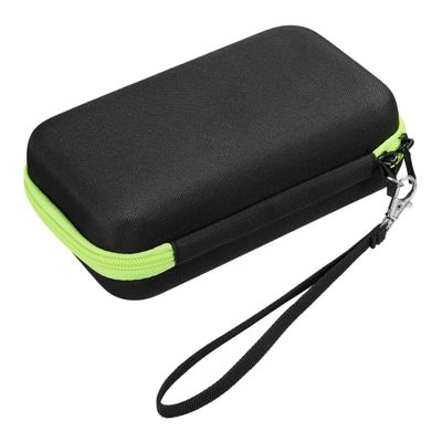 minkissy Protective Case Non Bag Black Eva Bag with Green Zipper Sturdy Portable