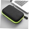minkissy Protective Case Non Bag Black Eva Bag with Green Zipper Sturdy Portable view 2