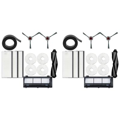 AutoSwan 2set for Mop Self-Cleaning Robot Replacement Side Brushes Main Brush Filter Dust Box Mop Cleaning Pad Accessories