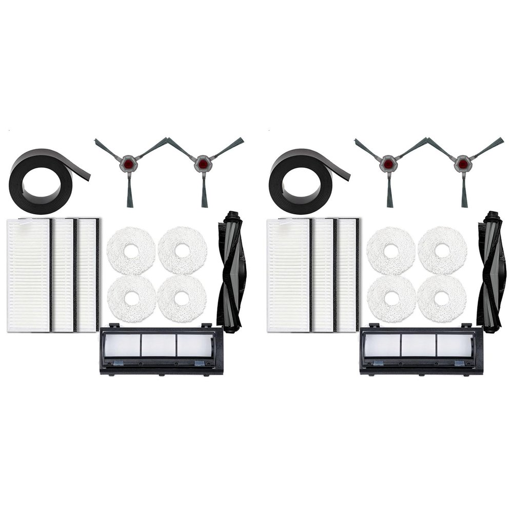 AutoSwan 2set for Mop Self-Cleaning Robot Replacement Side Brushes Main Brush Filter Dust Box Mop Cleaning Pad Accessories
