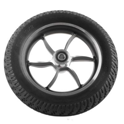 SOLID WHEEL TYRE ROBUST ANTI-SLIP RUBBER ALUMINUM FRONT WHEELCHAIR CASTER