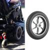 SOLID WHEEL TYRE ROBUST ANTI-SLIP RUBBER ALUMINUM FRONT WHEELCHAIR CASTER view 3