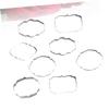 Zerodeko 8pcs Stainless Steel Cookie Moulds for Baking Fondant and Biscuits Patterns for Creative Decorating and Non- to Clean for Home and view 3