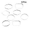 Zerodeko 8pcs Stainless Steel Cookie Moulds for Baking Fondant and Biscuits Patterns for Creative Decorating and Non- to Clean for Home and view 4