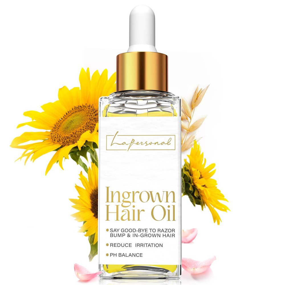 Ingrown Hair Oil, LA.PERSONAL Ingrown Hair Serum for Razor Bumps & Burns, Body Oil After Shaving for Bikini Line, Legs, Underarm, Moisturizing & Soothing Redness and Irritation, Men & Women, 40ml