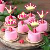 Ercadio 24 Pack Princess Crown Cupcake Toppers Glitter Baby Shower Crown Cupcake Picks Wedding Girls Birthday Party Cake Decorations Supplies Crown Pink view 4