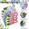 Feifeiya 60 Pcs Hydrangea Cocktail Paper Napkins 6.5 x 6.5 Inches Disposable Paper Napkins Dessert Beverage Tissue for Decoupage Luncheon Tissue for Theme Party Wedding Birthday Party view 3