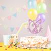 YHEZXUN Cat 2 Cake Topper, 2nd Birthday Cake Decoration, Pet Cat Kitty Theme Two Years Old Cake Topper Pink Glitter Cute Party Supplies view 4