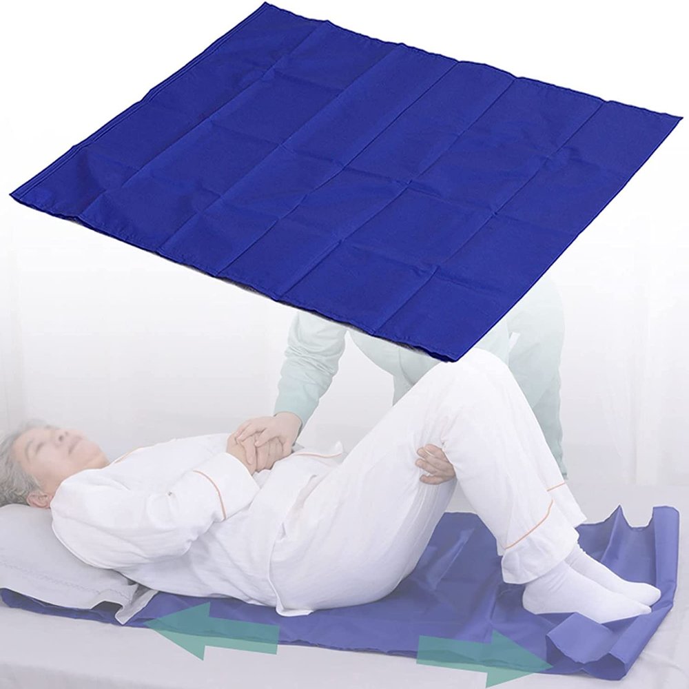 Sliding sheet for bedridden seniors, slider sheet for patient transfer, turning and repositioning in bed, washable and easy to dry, for Elderly and Paralyzed (C138*76cm)