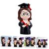 ibasenice 3pcs Graduation Cake Decor Class of Graduation Girl Resin Figure for Cupcake Decoration view 4