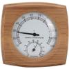 Luxylei 2-in-1 Wood Thermo-hygrometer Digital Sauna Room Thermometer Wooden Thermometer Sauna Temperature Humidity Meter Sauna Accessories view 1