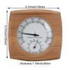 Luxylei 2-in-1 Wood Thermo-hygrometer Digital Sauna Room Thermometer Wooden Thermometer Sauna Temperature Humidity Meter Sauna Accessories view 2
