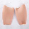 CRODRES Realistic Silicone lap Pads Leg Enhancement Calf Corrector Wearable Fake Calf for Crooked Or Thin Legs,Skin Tone,Left leg view 4