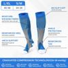 FEISIGE 3 Pairs Compression Socks, 20-30 mmHg Circulation Support - Ideal Compression Stockings for Running, Nursing, Flight, and Travel - Knee-High Varicose Veins Socks (Size: S/M) view 2