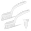 2pcs Grout Cleaner Brush for Tile Floors, V-Shaped Handheld Stiff Thin Cleaning Brush with Hard Bristles, Detail Scrubbing Brush for Shower Tile, Door Groove Gap, Bathroom, Kitchen, Small Spaces view 1