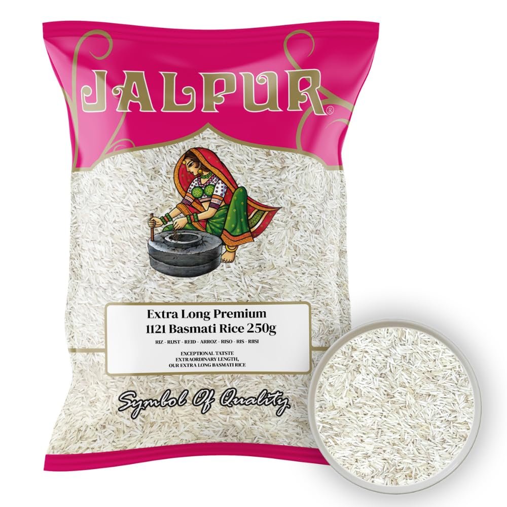 Jalpur Long Premium Basmati Rice 5kg | Extra Long 1121 Platinum Basmati | 100% Pure Basmati Grains | Aromatic & Non-Sticky | Symbol of Quality for Everyday Meal | Suitable for Vegetarians