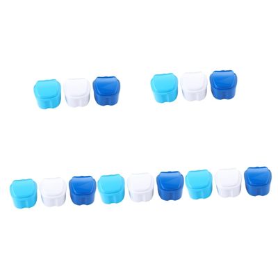 FRCOLOR 15 Pcs Box False Holder for Adults Small Pots with Lids Bulk Buy Container Bath for False Bath Box Travel Clean Plastic