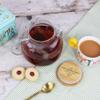 eBuyGB Personalised Mum Tea Pot, Borosilicate Glass Cup of Tea Pot with Wooden Lid & Strainer, A Cup of Tea with Grandma Makes Everything Better, Gifts for Nana, Friend, Birthday view 2
