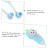 FRCOLOR 2pcs Kids Toothbrush Soft Bristles Round Head Manual Toothbrush for Toddlers Ages 0-9 Blue Fruit Bear Design Childrens Dental Care Accessories view 4