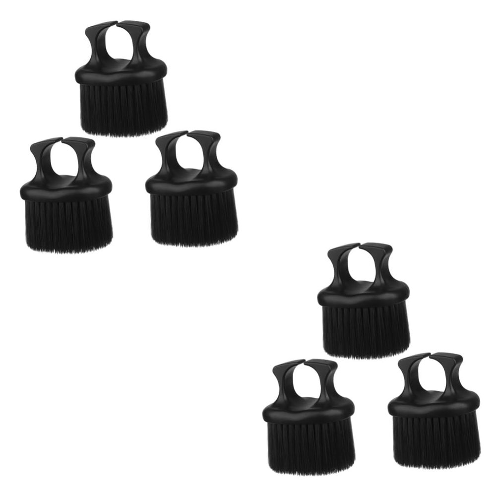 FRCOLOR 6pcs Knuckle Barber Brush for Men Beard Mustache Grooming Styling Hair Detangling Brush