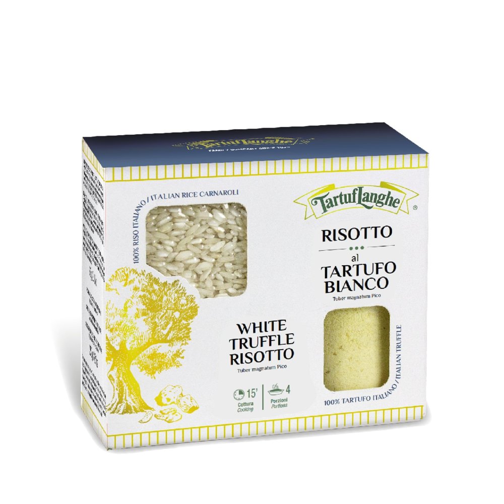Tartuflanghe - White Truffle Risotto - 250 g Carnaroli Rice and 60 g Truffle Seasoning