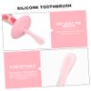 FRCOLOR Baby U-Shaped Silicone Toothbrush for Infants and Toddlers, Portable Soft Bristles Toothbrush with Strawberry Design, Convenient Baby Oral Care Tool for Household Use view 4