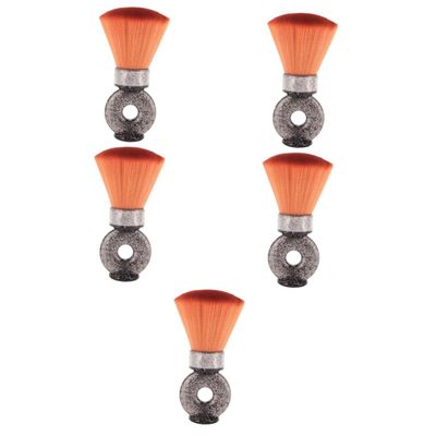 FRCOLOR 5pcs Portable Shaving Brush for Men Neck Duster Brush for Hair Salon Shave Routine Made of Natural Bristle Hair Material