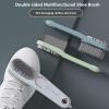 2 Pack Laundry Stain Brush Double-Sided Soft Bristle Cleaning Brush Long Handle Laundry Brush for Stain Removal Shoes Clothes Scrub Brush Silicone Soft Brush Household Cleaning Tool view 2