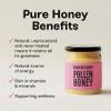 Black Bee Honey - Pure British Spring Honey with Bee Pollen Granules, Soft-Set Unprocessed, Single Source from Hive to Jar, Never Blended - Delicious on Toast or Soothing in Drinks, 227g Glass Jar view 4