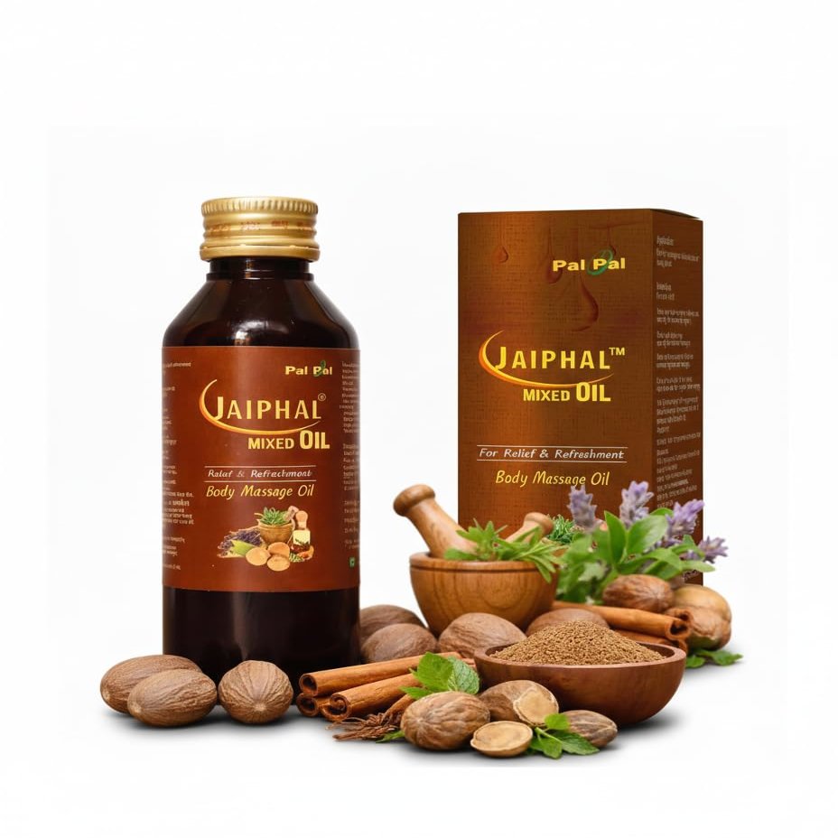 Nutmeg Jaiphal Massage Oil for Joint Pain & Muscle Relief - 100% Natural Ayurvedic Nutmeg Oil for Knees, Back & Shoulder Stiffness - Traditional Nepal Remedy - 1x 100ml