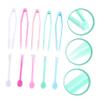 FRCOLOR 15sets Lens Remover and Suction Stick Tool for Travel Home Use Tweezers Portable Contact Lens Remover Random Color view 4
