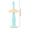 FRCOLOR Silicone Toothbrush for Manual Training Toothbrush Protective Baffle Soft Bristles for Oral Care for Toddlers and Young Boy Girl view 3