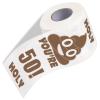 50th Birthday Gifts for Women Men,You're 50 Printed Toilet Paper Gag Gift Happy Prank Toilet Paper Roll Novelty Happy 50th Birthday Funny Toilet Paper for Prank Surprise Bathroom Decor view 1