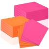 120 Pcs Pink And Orange Paper Napkins 5x5 Cocktail Napkins Beverage Napkins Pink Luncheon Napkins Disposable Colors Paper Napkins For Tequila Sunrise Bachelorette Party Birthday Baby Shower view 1