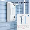 emobwdy Window Cleaner Robot-Double-Sided Spray Water,3000pa Squaresmart Window Cleaning Robot,Remote Control Robot Window Cleaner,For Outdoor/Indoor High Rise,White view 2