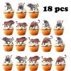 8pcs Cow Cupcake Toppers for Boys Girls Western Birthday Party Decorations Hats Boots Cowboy Cupcake Decorations Rodeo Bullfight Bull Party Supplies view 4