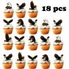 18pcs Bald Eagle Cupcake Toppers for 4th of July Birthday Cake Decorations Patriotic Party Supplies Glitter Animal Bald Eagle Birthday Party Decorations view 4
