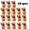 18pcs Red Panda Cupcake Toppers for Boys Girls Baby Shower Woodland Cute Animal Zoo Safari Party Supplies Glitter Red Panda Birthday Cake Decorations view 4