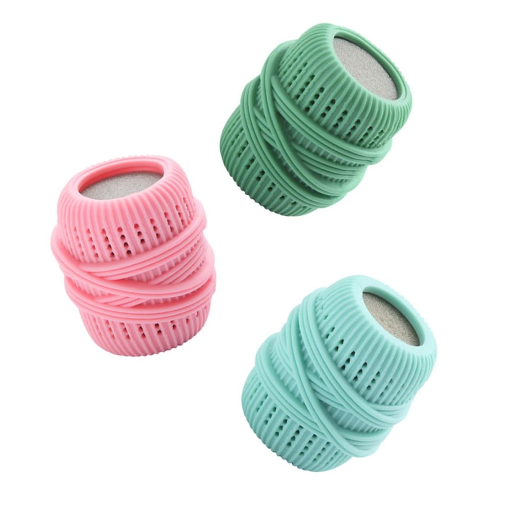 Ipetboom Washing Machine Balls 3pcs Set Tpe Sponge Laundry Dryer Balls Anti-tangle Anti-knot Clothes Washing for Home Use Random Color